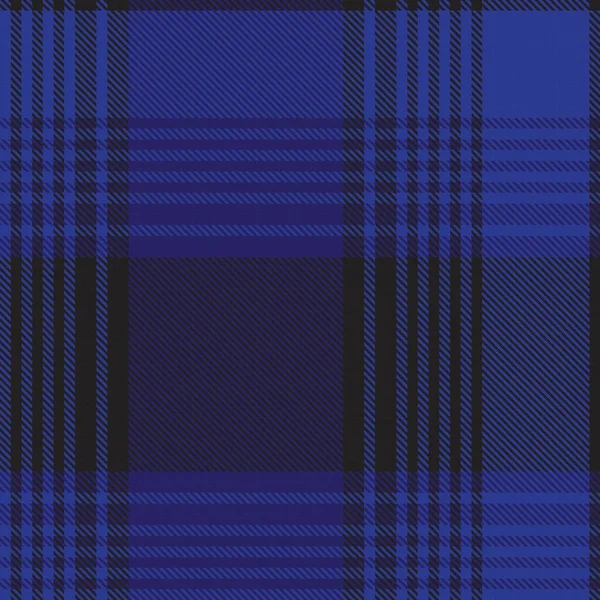 Blue Asymmetric Plaid Textuur Naadloos Patroon Geschikt Voor Mode Textiel — Stockvector