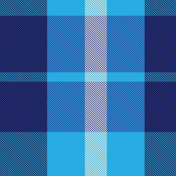 Blue Asymetric Plaid Texturované Bezešvé Vzor Vhodný Pro Módní Textil — Stockový vektor