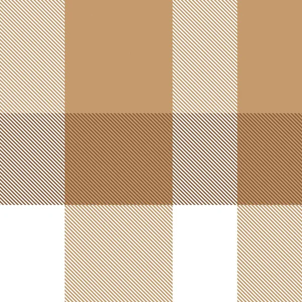 棕色非对称格子结构无缝图案 适用于时尚纺织品和图形 — 图库矢量图片