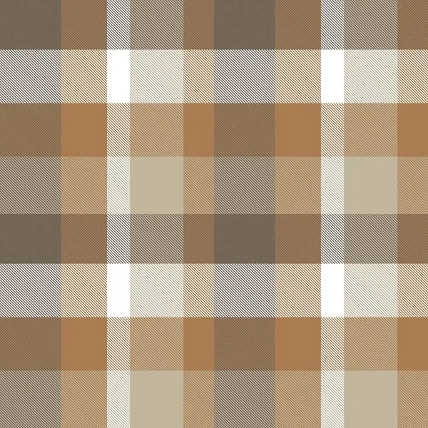 Brown Asimmetrico Plaid Strutturato Modello Senza Cuciture Adatto Tessuti Moda — Vettoriale Stock