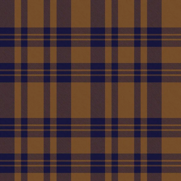 Bruin Asymmetrisch Plaid Textuur Naadloos Patroon Geschikt Voor Mode Textiel — Stockvector