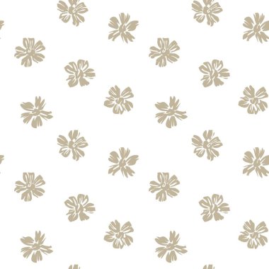 Kahverengi Taupe bitkisel bitki örtüsü desensiz arka plan moda baskıları, grafikler, arka planlar ve el sanatları için uygun