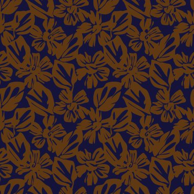 Kahverengi Taupe bitkisel bitki örtüsü desensiz arka plan moda baskıları, grafikler, arka planlar ve el sanatları için uygun