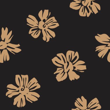 Kahverengi Taupe bitkisel bitki örtüsü desensiz arka plan moda baskıları, grafikler, arka planlar ve el sanatları için uygun