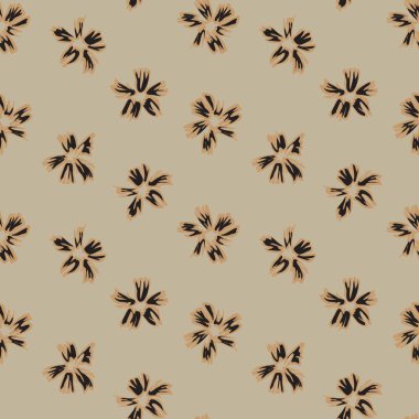 Kahverengi Taupe bitkisel bitki örtüsü desensiz arka plan moda baskıları, grafikler, arka planlar ve el sanatları için uygun