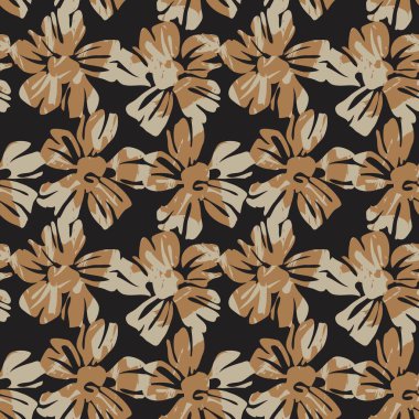 Kahverengi Taupe bitkisel bitki örtüsü desensiz arka plan moda baskıları, grafikler, arka planlar ve el sanatları için uygun