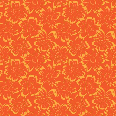 Portakallı bitkisel bitki desenli arka plan moda baskıları, grafikler, arka planlar ve el sanatları için uygun