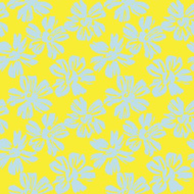 Sarı bitkisel bitki desenli arka plan moda baskıları, grafikler, arka planlar ve el sanatları için uygun