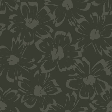 Yeşil bitkisel bitki örtüsü desensiz arka plan moda baskıları, grafikler, arka planlar ve el sanatları için uygun