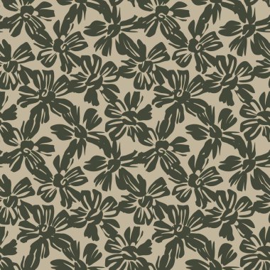 Yeşil bitkisel bitki örtüsü desensiz arka plan moda baskıları, grafikler, arka planlar ve el sanatları için uygun