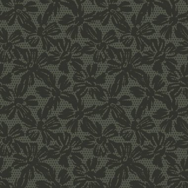 Yeşil çiçekli tropikal botanik desensiz moda tekstil ve grafikleri için noktalı arkaplan