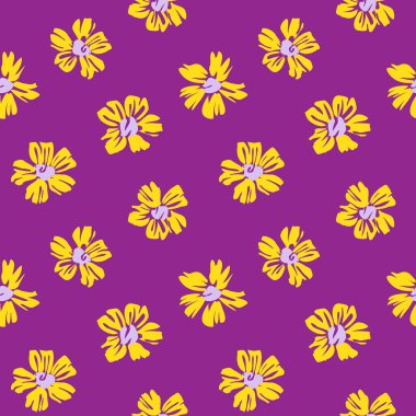 Mor bitkisel bitki desensiz arka plan moda baskıları, grafikler, arka planlar ve el sanatları için uygun