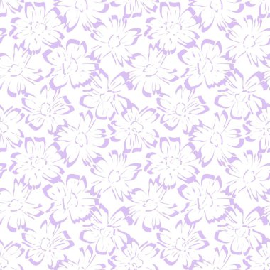 Mor bitkisel bitki desensiz arka plan moda baskıları, grafikler, arka planlar ve el sanatları için uygun