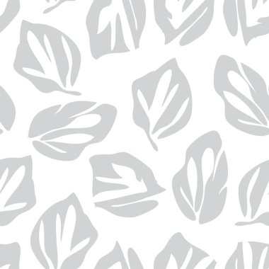 Moda baskıları, grafikler, arka planlar ve el sanatları için siyah ve beyaz bitkisel desenler