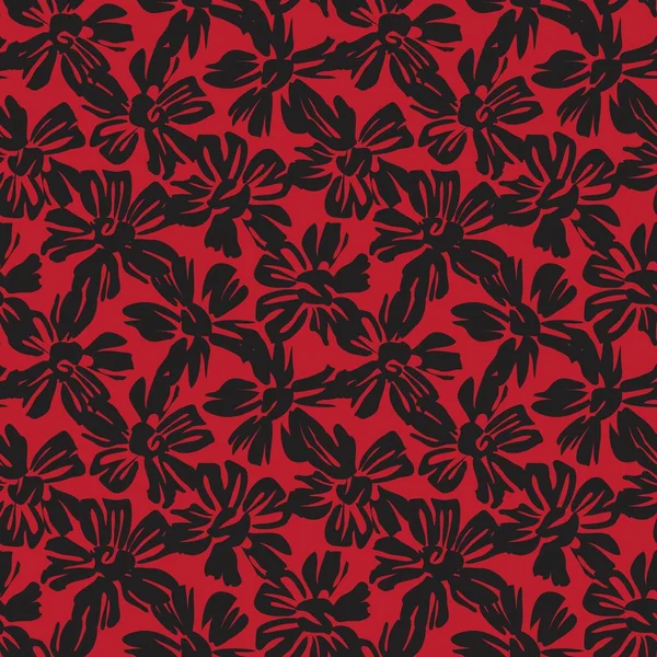 Moda baskıları, grafikler, arka planlar ve el sanatları için uygun kırmızı tropikal bitkisel bitki desenli arkaplan