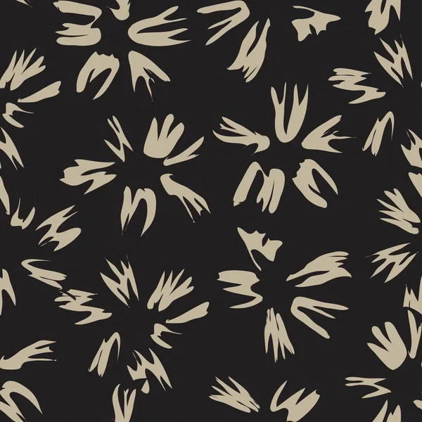 Brown Taupe Floral Botanische Nahtlose Muster Hintergrund Geeignet Für Mode — Stockvektor