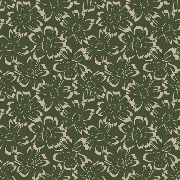 Yeşil bitkisel bitki örtüsü desensiz arka plan moda baskıları, grafikler, arka planlar ve el sanatları için uygun