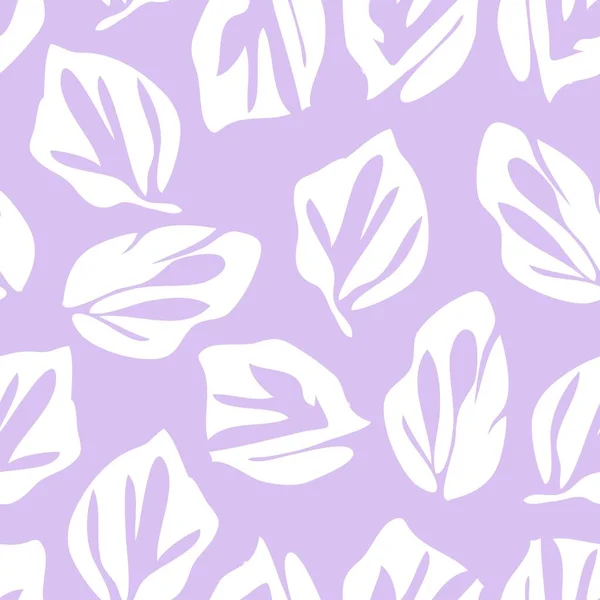 Purple Floral Botanical Seamless Pattern Background Suitable Fashion Prints Graphics — Stock Vector