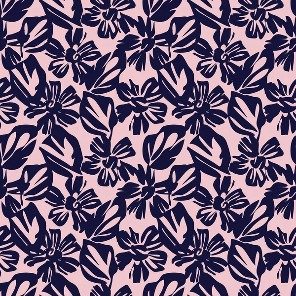 Moda baskıları, grafikler, arka planlar ve el sanatları için uygun Pembe Donanma Çiçeksiz desenli