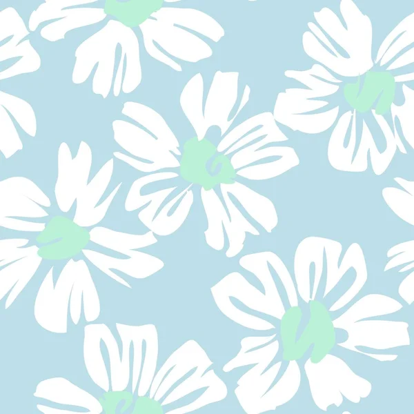 Pastel Floral Botanique Fond Motif Sans Couture Adapté Pour Les — Image vectorielle