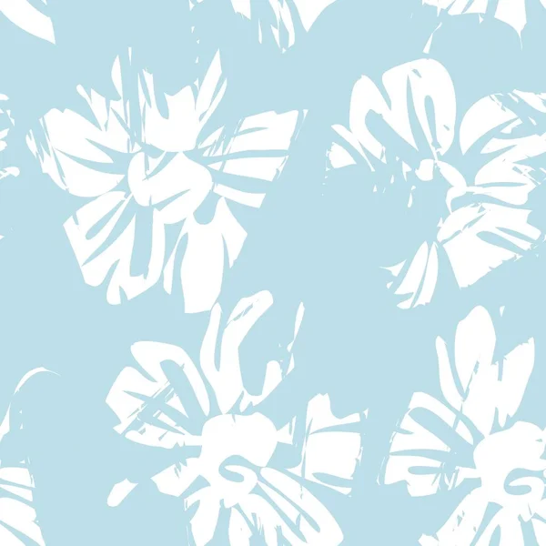 Pastel Floral Botânico Sem Costura Fundo Padrão Adequado Para Estampas — Vetor de Stock