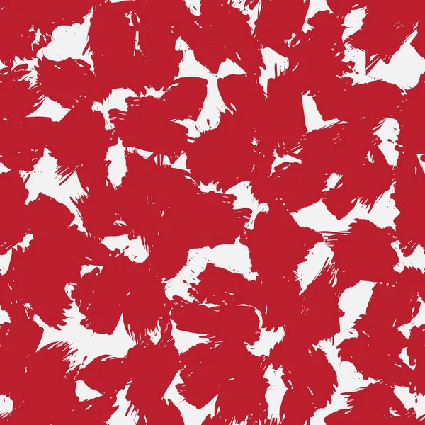 Czerwony Kwiat Pociągnięcia Pędzla Płynne Tło Wzór Druku Mody Grafiki — Wektor stockowy