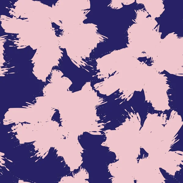 핑크와 네이비 프린트 그래픽 공예를 무미건조 패턴을 — 스톡 벡터