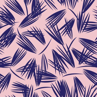 Pembe ve Donanma çiçek fırçası darbeleri moda baskıları, grafikler, arka planlar ve el sanatları için kusursuz desenli arka plan