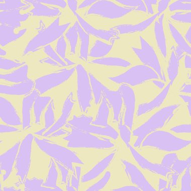 Pastel Çiçek fırça darbeleri moda baskıları, grafikler, arka planlar ve el sanatları için pürüzsüz desen arkaplanı