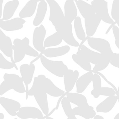 Siyah ve Beyaz Çiçek fırça darbeleri moda baskıları, grafikler, arka planlar ve el sanatları için pürüzsüz desenli arka plan