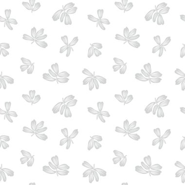 Siyah ve Beyaz Çiçek fırça darbeleri moda baskıları, grafikler, arka planlar ve el sanatları için pürüzsüz desenli arka plan