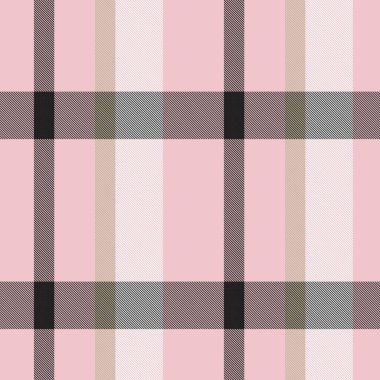 Moda tekstil ve grafikleri için uygun Pembe Donanma Asimetrik Ekose desenli kusursuz desen