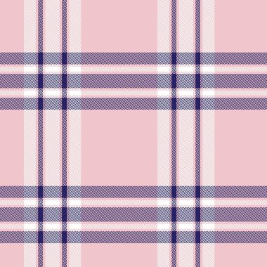 Moda tekstil ve grafikleri için uygun Pembe Donanma Asimetrik Ekose desenli kusursuz desen