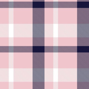 Moda tekstil ve grafikleri için uygun Pembe Donanma Asimetrik Ekose desenli kusursuz desen