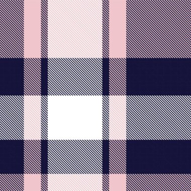 Moda tekstil ve grafikleri için uygun Pembe Donanma Asimetrik Ekose desenli kusursuz desen