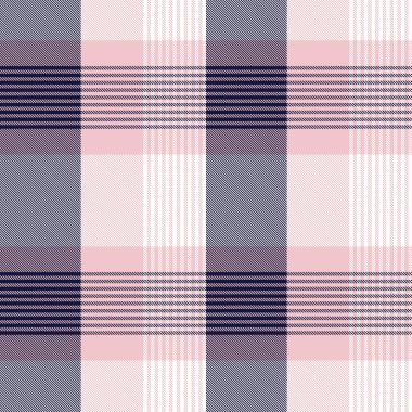 Moda tekstil ve grafikleri için uygun Pembe Donanma Asimetrik Ekose desenli kusursuz desen