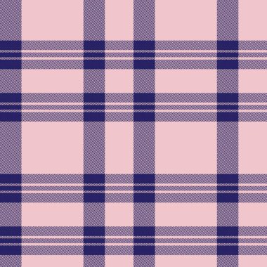 Moda tekstil ve grafikleri için uygun Pembe Donanma Asimetrik Ekose desenli kusursuz desen