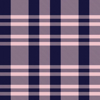 Moda tekstil ve grafikleri için uygun Pembe Donanma Asimetrik Ekose desenli kusursuz desen