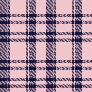 Moda tekstil ve grafikleri için uygun Pembe Donanma Asimetrik Ekose desenli kusursuz desen