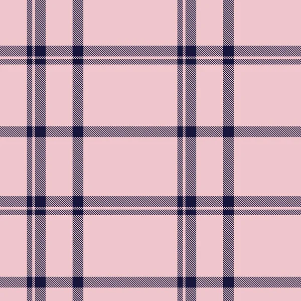 Pink Navy Asymmetrisch Plaid Textuur Naadloos Patroon Geschikt Voor Mode — Stockvector