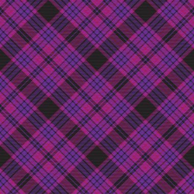 Mor Sembol Ekoseli Tartan Moda tekstil ve grafikleri için uygun desensiz desen tasarımı