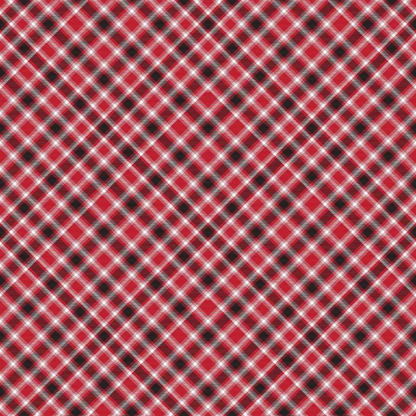 Plaid Chevron Rojo Tartán Texturizado Diseño Patrón Inconsútil Adecuado Para — Archivo Imágenes Vectoriales