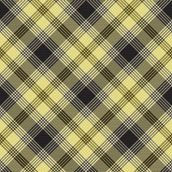 Yellow Chevron Plaid Tartan Textured Seamless Pattern Design Suitable Fashion — Stock Vector