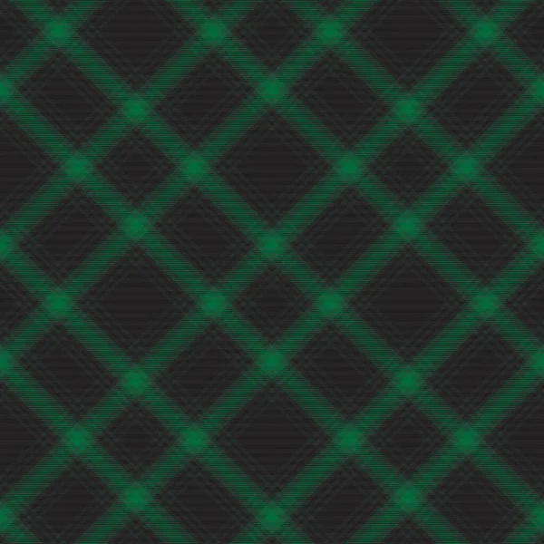 Verde Chevron Cuadros Tartán Texturizado Diseño Patrón Sin Costuras Adecuado — Vector de stock