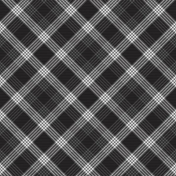 Preto Branco Chevron Xadrez Tartan Texturizado Design Padrão Sem Costura —  Vetores de Stock