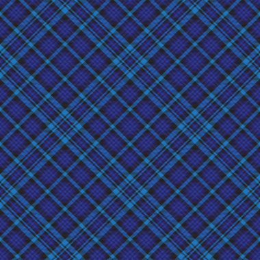 Mavi Sembol Ekose Tartan desenli Moda tekstil ve grafikleri için uygun kusursuz desen tasarımı