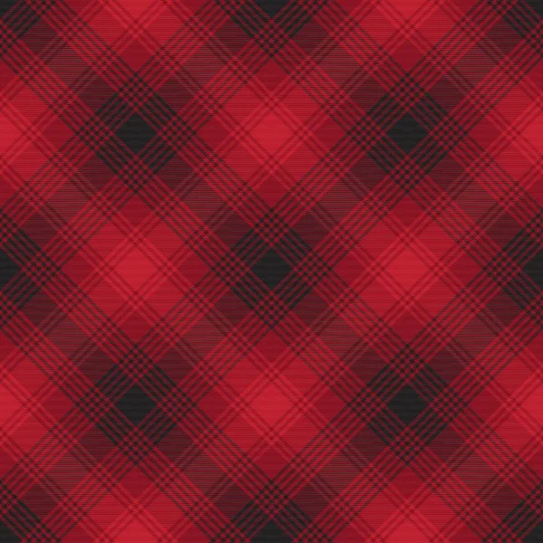 Red Chevron Plaid Tartan Texturiertes Nahtloses Muster Für Modetextilien Und — Stockvektor