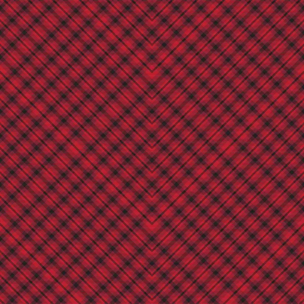 Vermelho Chevron Xadrez Tartan Texturizado Design Padrão Sem Costura Adequado —  Vetores de Stock