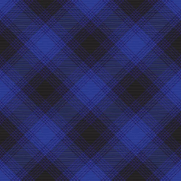 Azul Chevron Xadrez Tartan Texturizado Design Padrão Sem Costura Adequado — Vetor de Stock