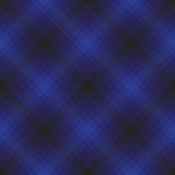 Azul Chevron Xadrez Tartan Texturizado Design Padrão Sem Costura Adequado — Vetor de Stock